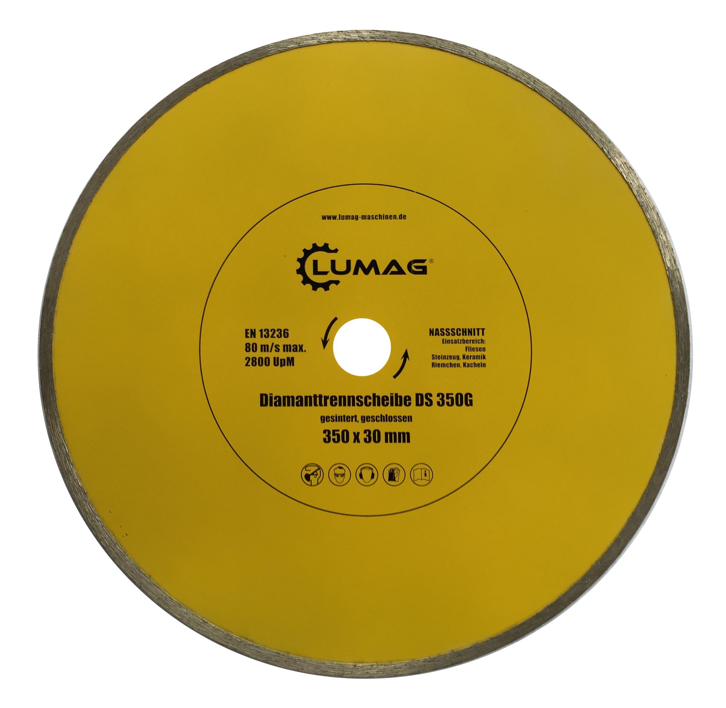 Lumag Diamant Trennscheibe geschlossen 350x30mm